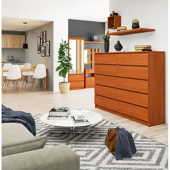 COMMODE K160 10TIROIRS CLP AULNE