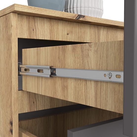 COMMODE K160 4TI CLP PK CHÊNE ARTISAN / GRIS