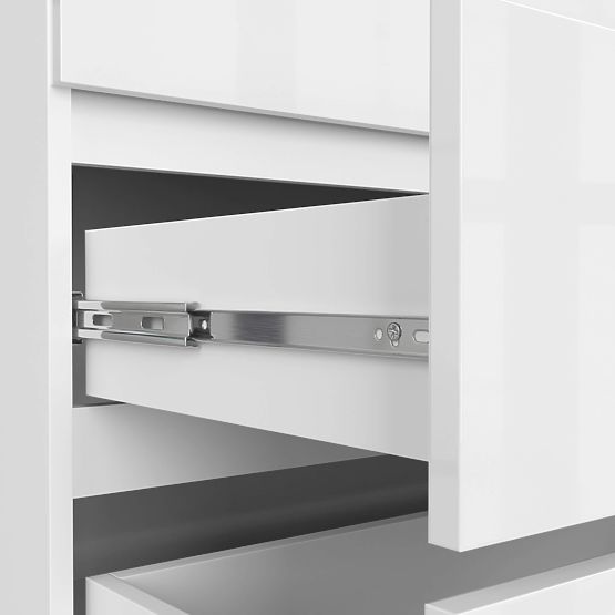 COMMODE K160 6TIROIRS CLP PK BLANC BRILLANT