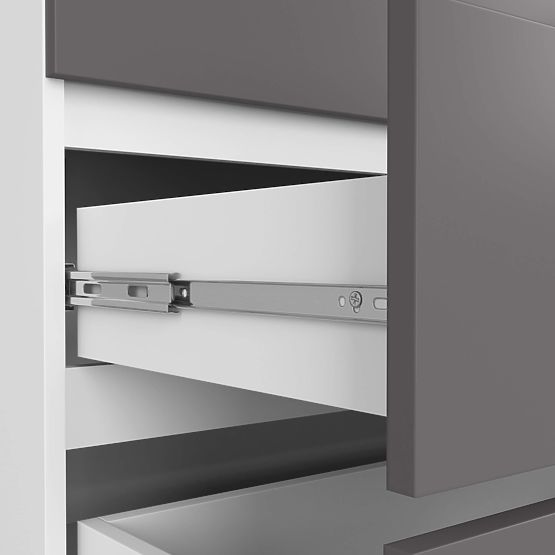 COMMODE K160 6TIROIRS CLP PK BLANC / GRIS