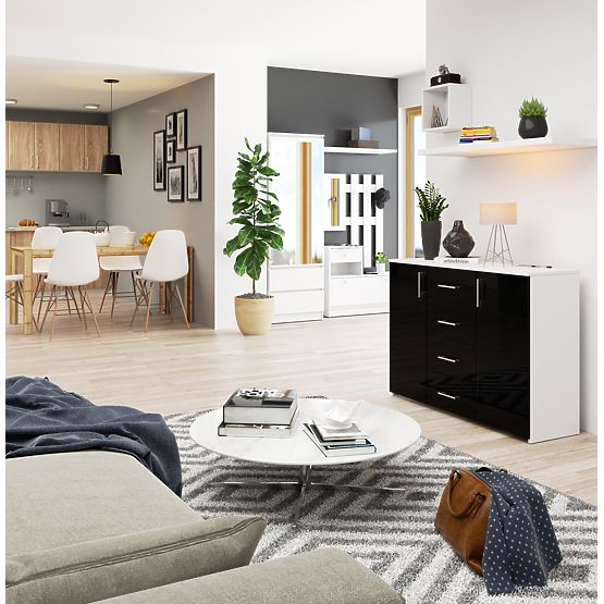 COMMODE K45 PK NOIR BRILLANT