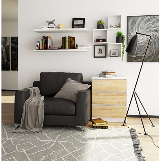 COMMODE K60 3TI CLP BLANC / SONOMA