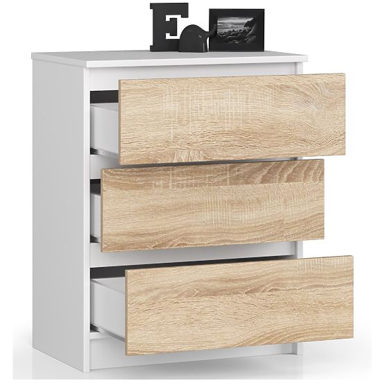 COMMODE K60 3TI CLP BLANC / SONOMA