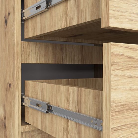 COMMODE K60 4TIROIRS CHÊNE ARTISAN