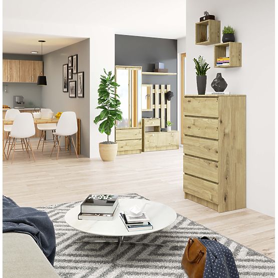 COMMODE K60 5T CLP PK CHÊNE ARTISAN