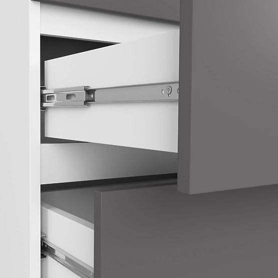 COMMODE K60 6TIROIRS CLP PK BLANC / GRIS