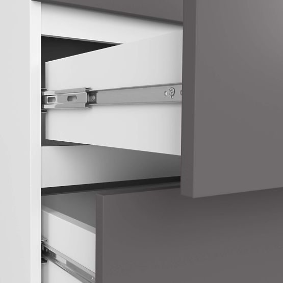 COMMODE K60 6TIROIRS CLP PK BLANC / GRIS