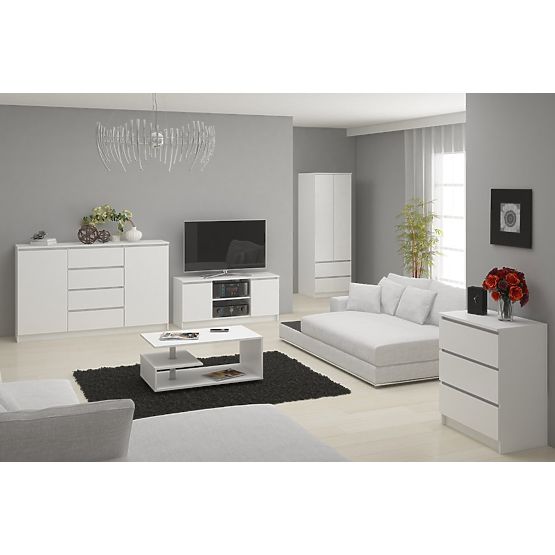COMMODE K60 6TIROIRS CLP PK BLANCHE