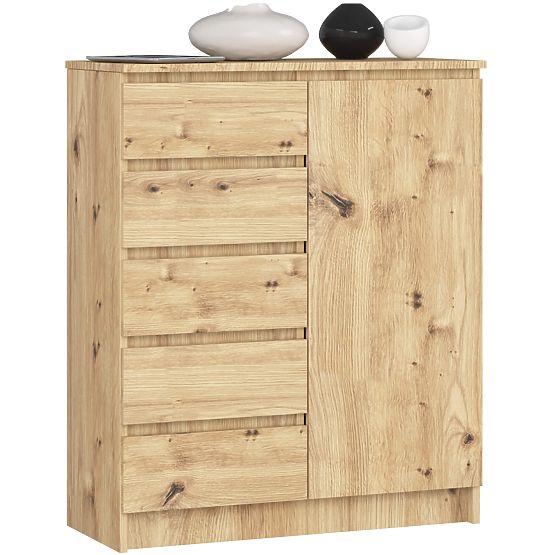 COMMODE K80 1D 5T PK CHÊNE ARTISAN