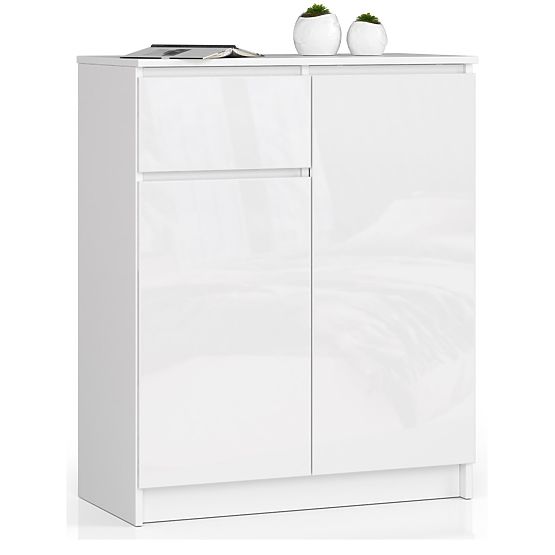 COMMODE K80 2D 1SZ CLP PK BLANC BRILLANT