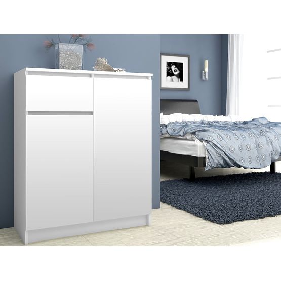 COMMODE K80 2D 1SZ CLP PK BLANCHE