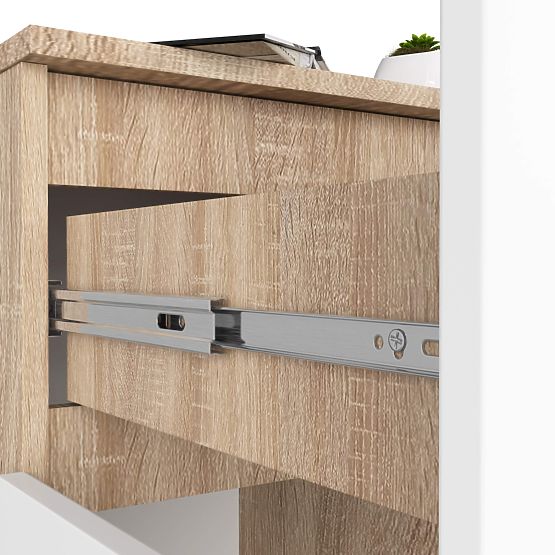 COMMODE K80 2D 1SZ CLP PK CHÊNE SONOMA / BLANC