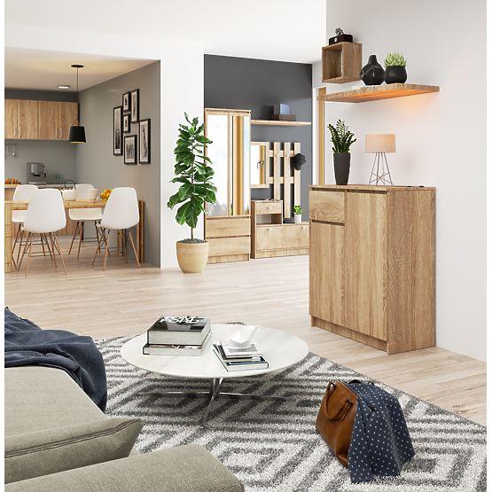 COMMODE K80 2D 1SZ CLP PK CHÊNE SONOMA