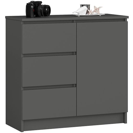 COMMODE K80 JERRY 1D 3T PK GRIS GRAPHITE