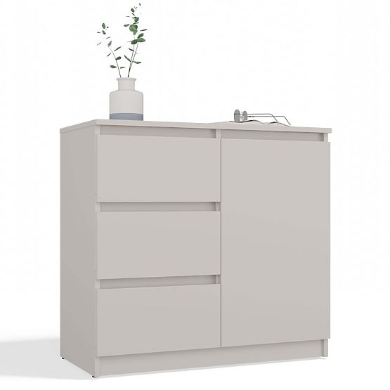 Commode Malwa 1D3S BEIGE CACHEMIRE