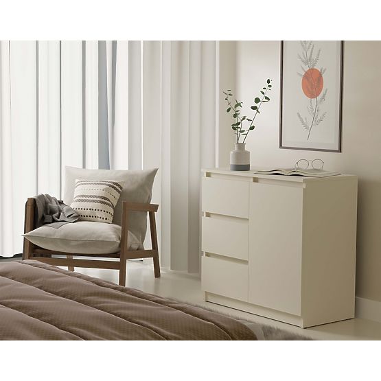 Commode Malwa 1D3S BEIGE CACHEMIRE