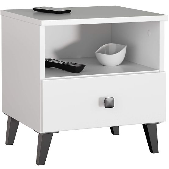 COMMODE MOBI K-01 BLANC NOIR