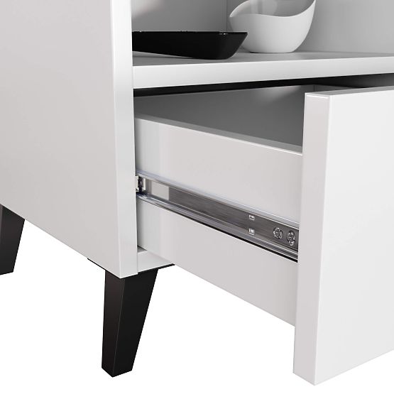 COMMODE MOBI K-01 BLANC NOIR
