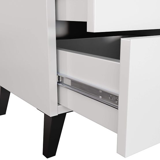 COMMODE MOBI K-02 BLANC NOIR