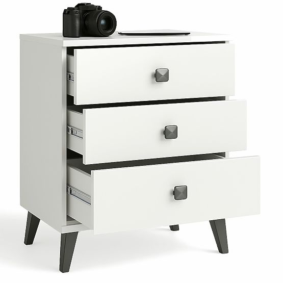 COMMODE MOBI K-03 BLANC NOIR