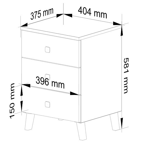 COMMODE MOBI K-03 CACHEMIRE OR