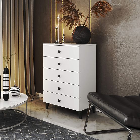 COMMODE MOBI K-05 BLANC NOIR