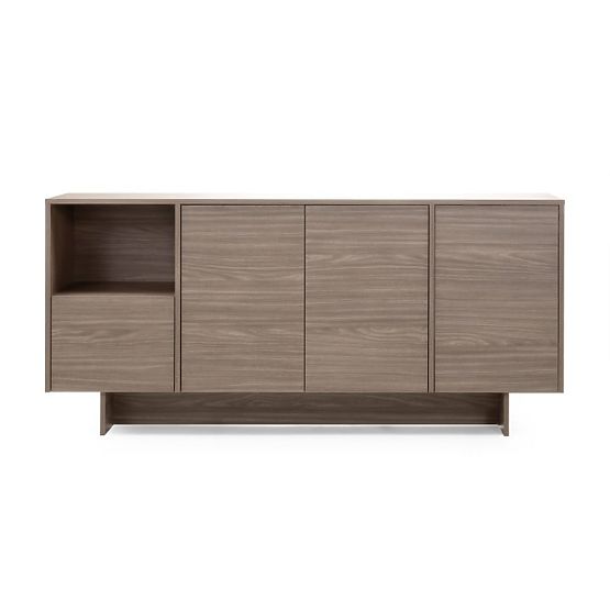 Commode à quatre portes Kanso, chêne perle