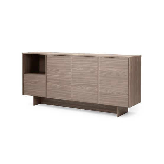 Commode à quatre portes Kanso, chêne perle
