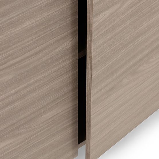 Commode à quatre portes Kanso, chêne perle