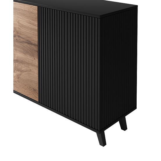 Commode RANDOM KM-1 - Chêne Wotan/Noir