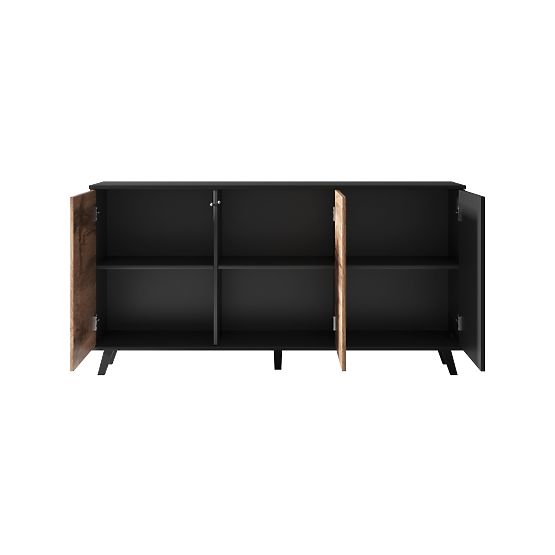 Commode RANDOM KM-1 - Chêne Wotan/Noir
