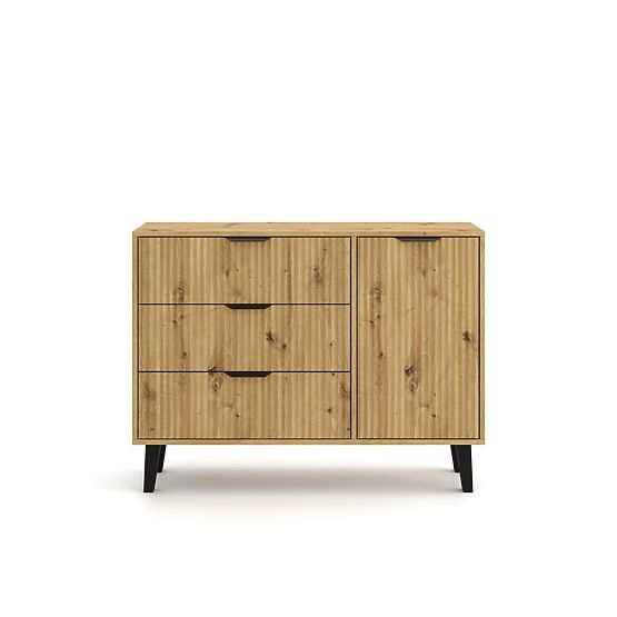 Commode Scandi 1D3S SLIM CHÊNE ARTISAN