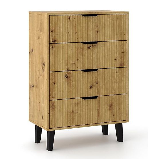 Commode Scandi 4S SLIM CHÊNE ARTISAN