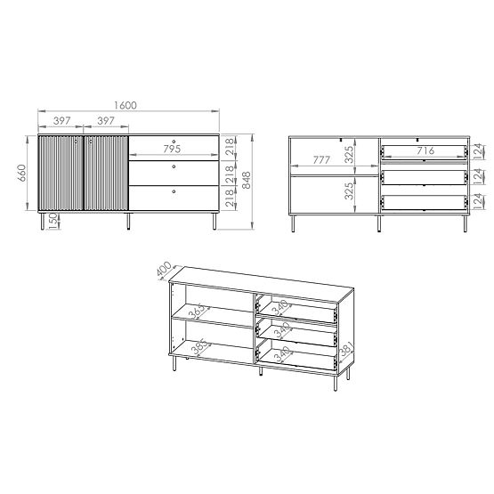 Commode Sophie plus grande - beige