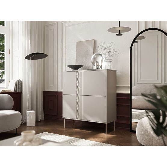 Commode TRESSE 4D beige