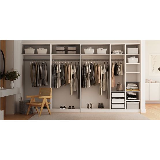 Corps/intérieur d'armoire Neroli avec étagères 45,6 cm, blanc