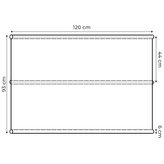 Coussin pour balançoire de jardin 120 x 93 cm gris ModernHome