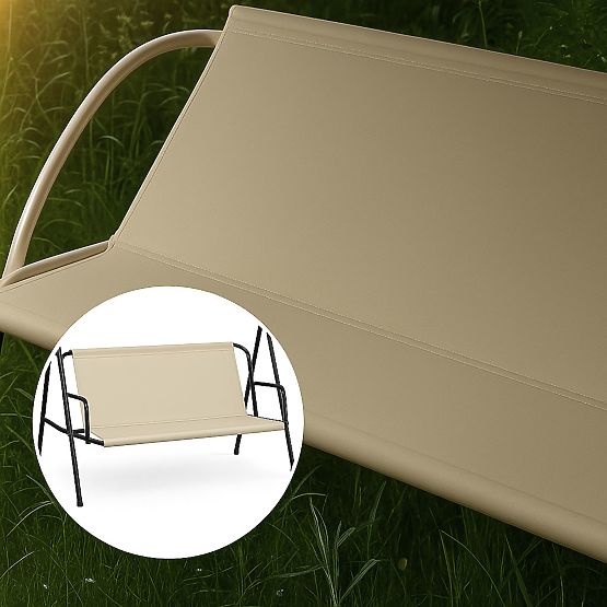 Coussin pour balançoire de jardin 127x100 cm beige MultiGarden