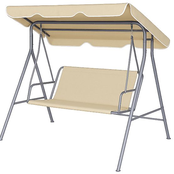 Coussin pour balançoire de jardin 127x100 cm beige MultiGarden