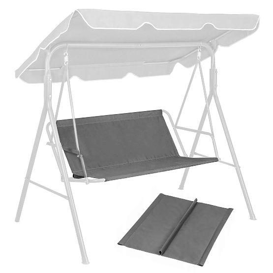 Coussin pour balançoire de jardin 127x100 cm gris MultiGarden