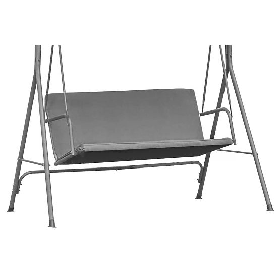 Coussin pour balançoire de jardin 127x100 cm gris MultiGarden
