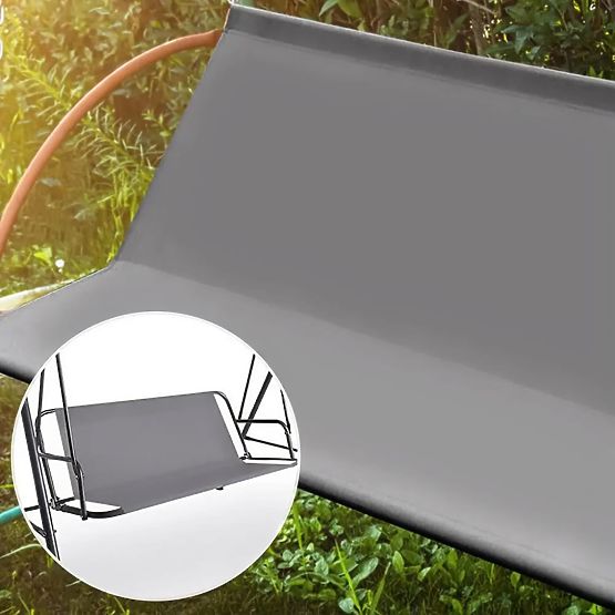 Coussin pour balançoire de jardin 127x100 cm gris MultiGarden