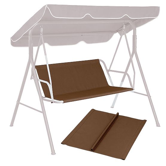 Coussin pour balançoire de jardin 127x100 cm marron MultiGarden