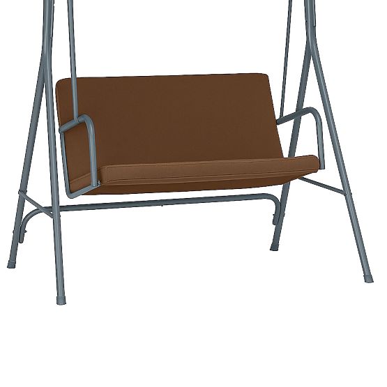 Coussin pour balançoire de jardin 127x100 cm marron MultiGarden