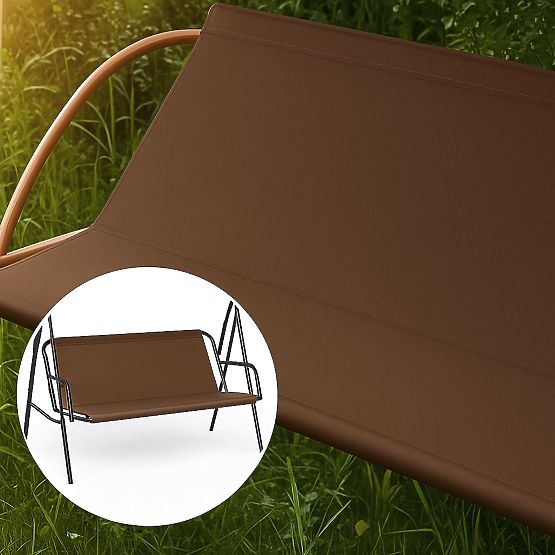 Coussin pour balançoire de jardin 127x100 cm marron MultiGarden