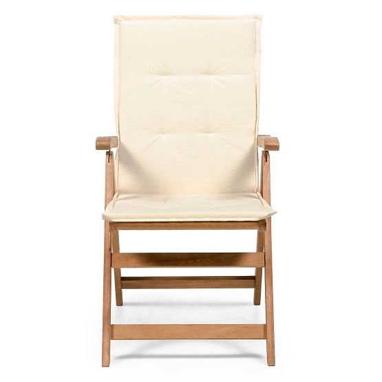Coussin pour chaise de jardin Familis crème