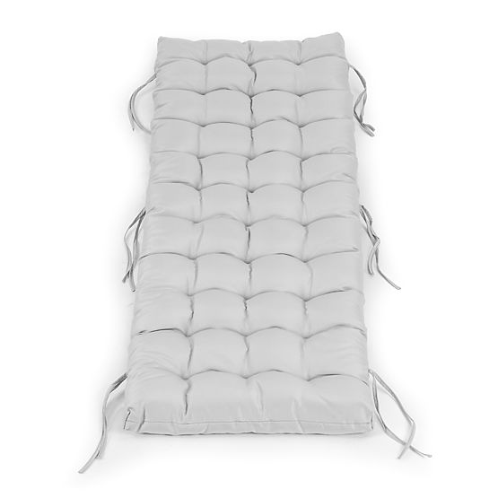 Coussin pour chaise longue de jardin gris 145 x 52 cm ModernHome