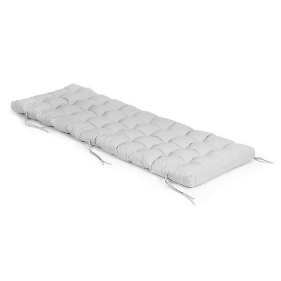 Coussin pour chaise longue de jardin gris 145 x 52 cm ModernHome