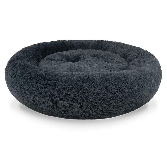 Coussin universel en peluche pour chien et chat 60 cm - gris foncé