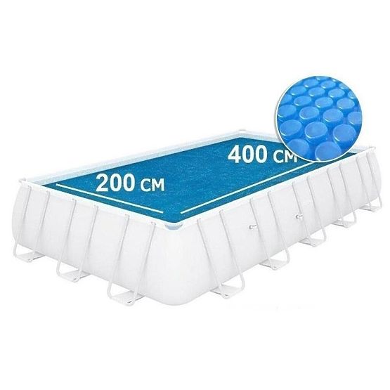 Couverture solaire pour piscine avec cadre 400x200 cm INTEX 28028